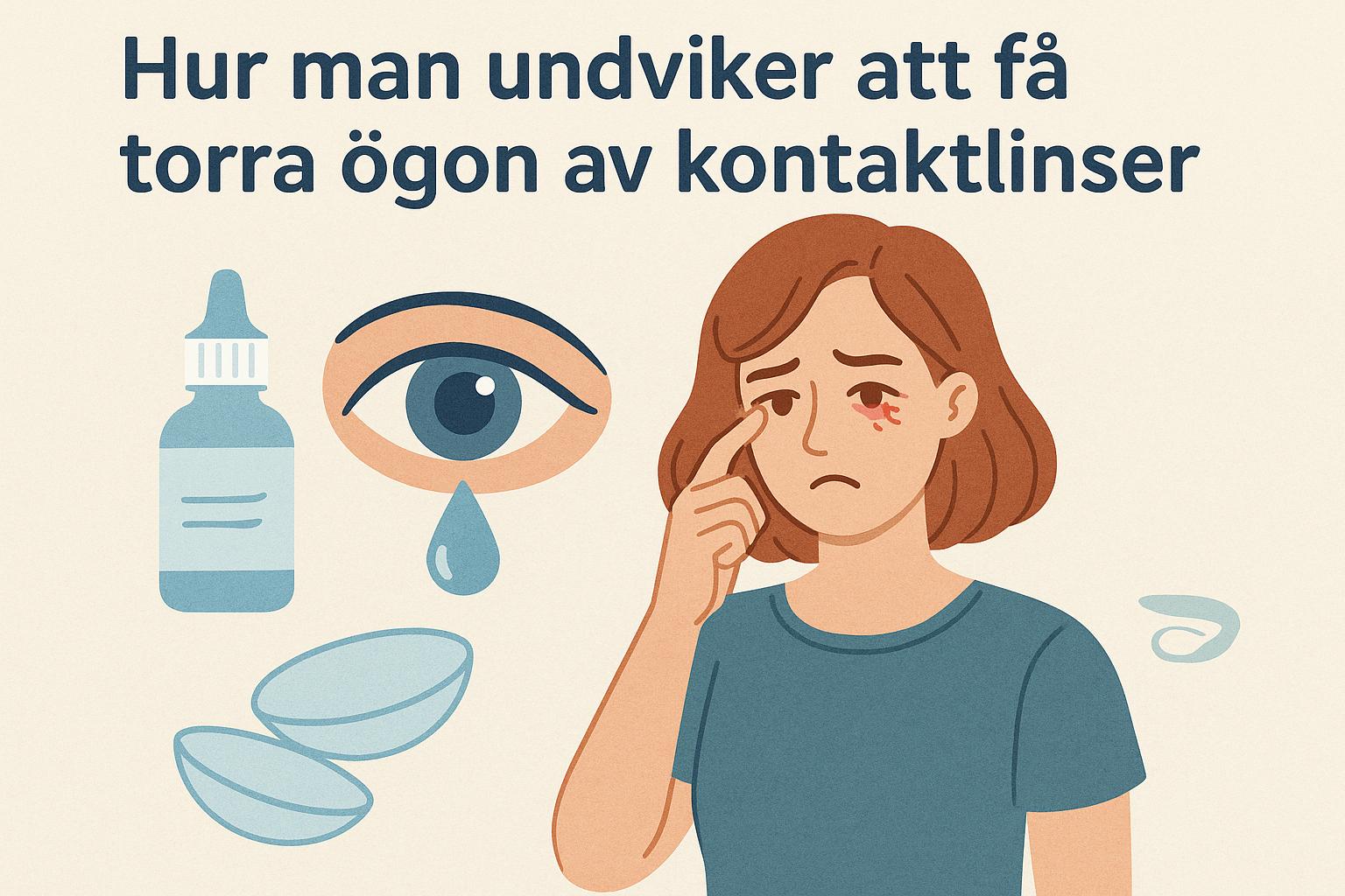 Hur man undviker att få torra ögon av kontaktlinser