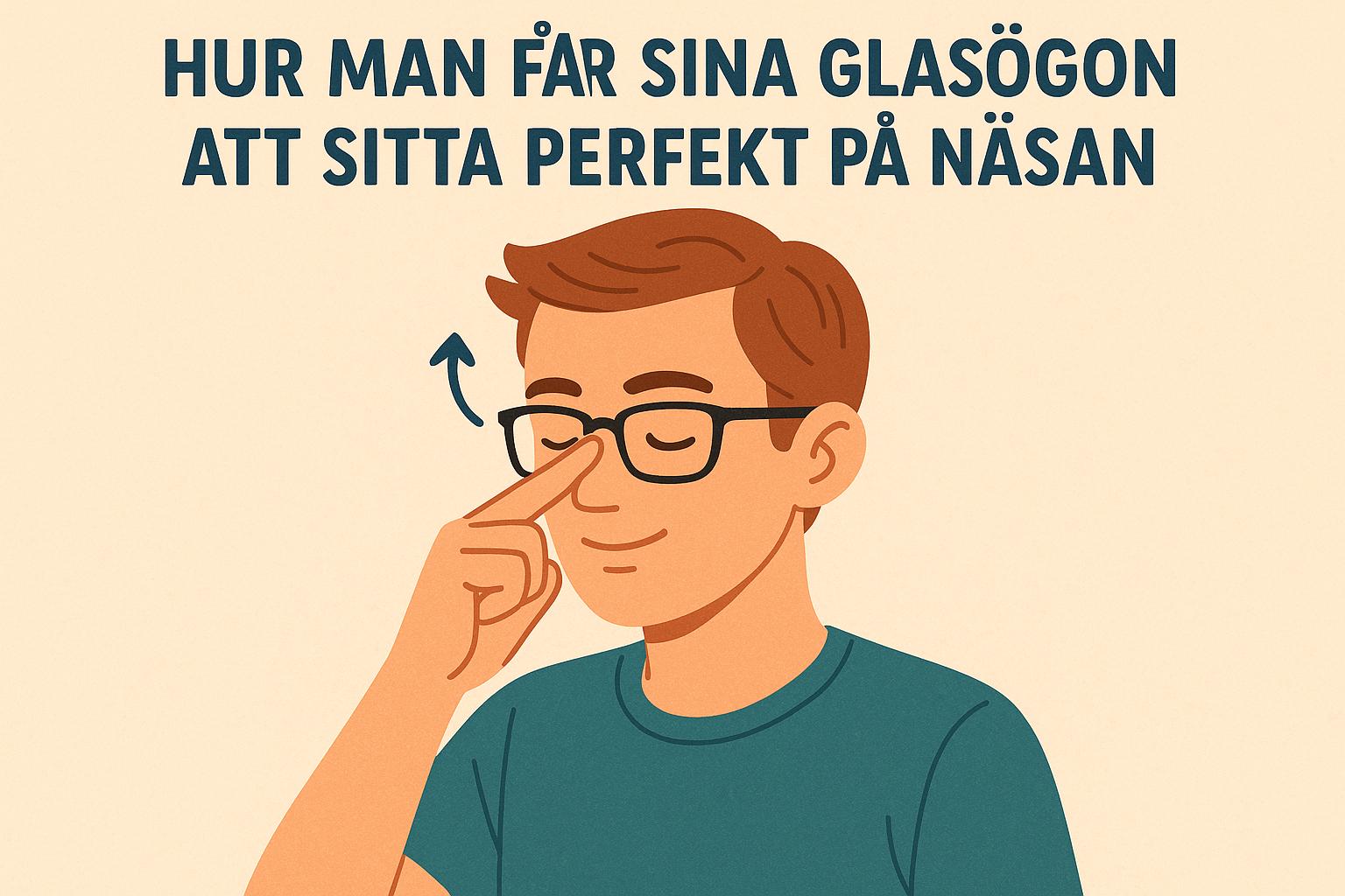 Hur man får sina glasögon att sitta perfekt på näsan