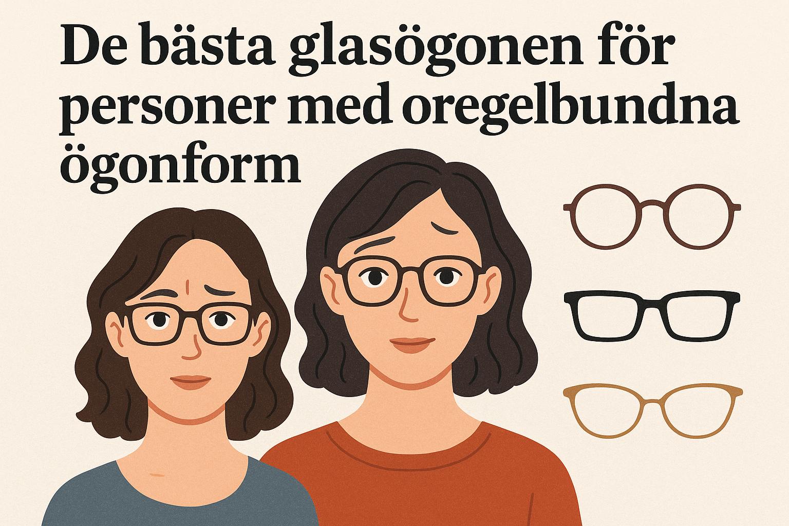 De bästa glasögonen för personer med oregelbundna ögonform