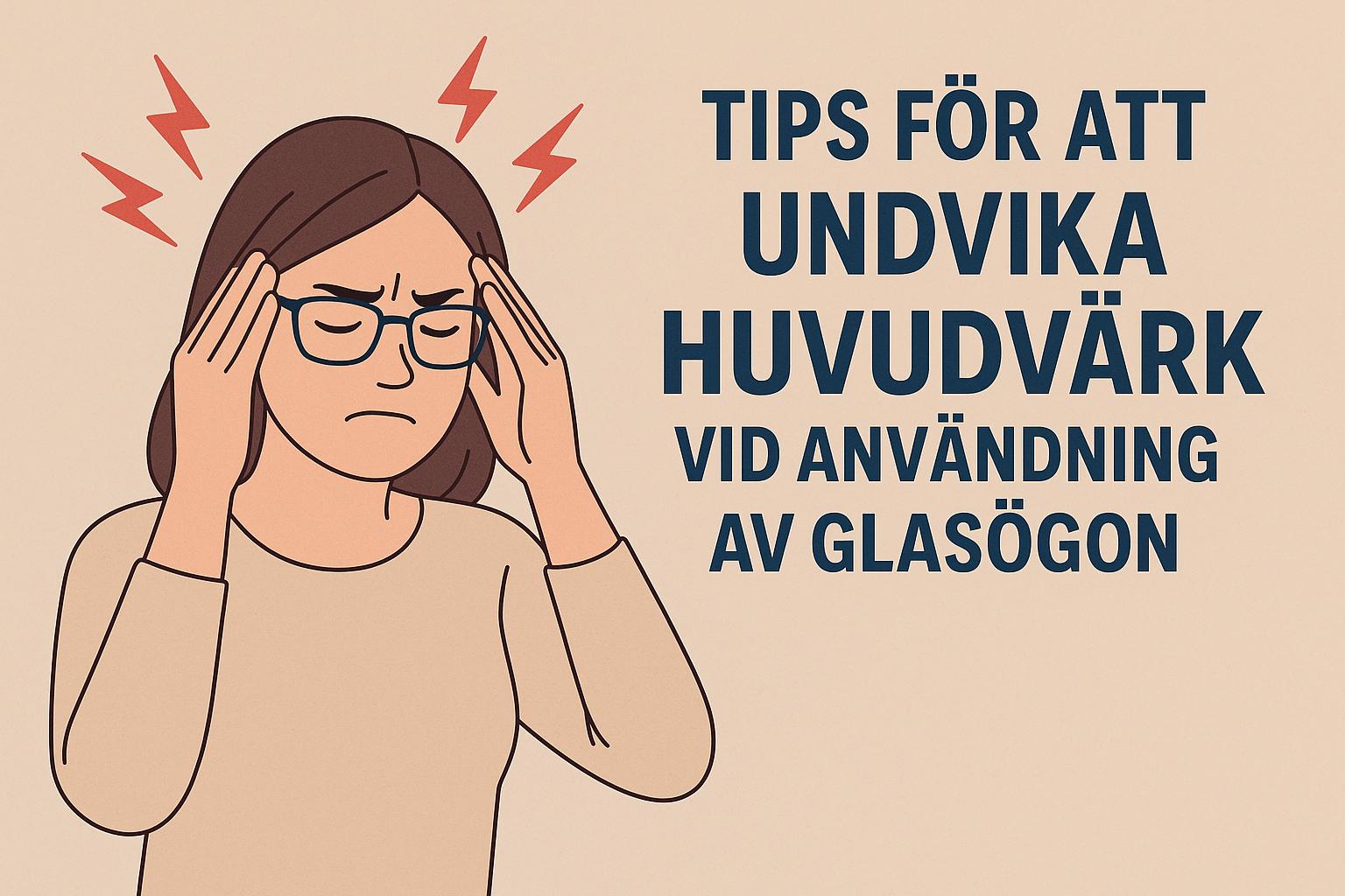 Tips för att undvika huvudvärk vid användning av glasögon