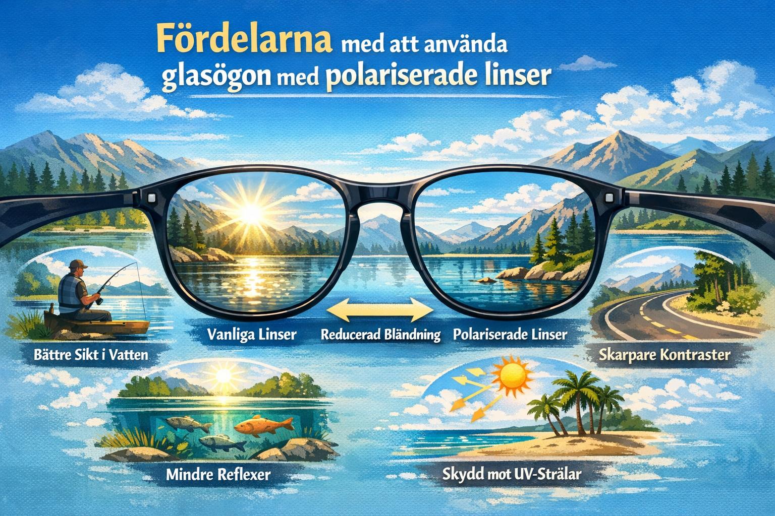Fördelarna med att använda glasögon med polariserade linser