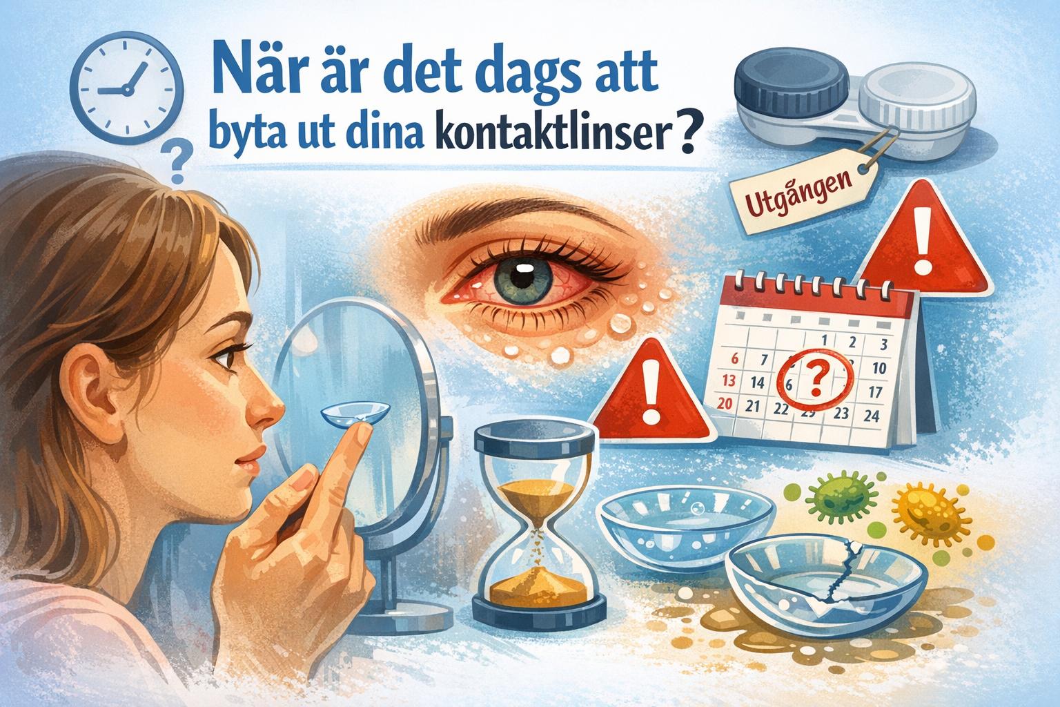 När är det dags att byta ut dina kontaktlinser?