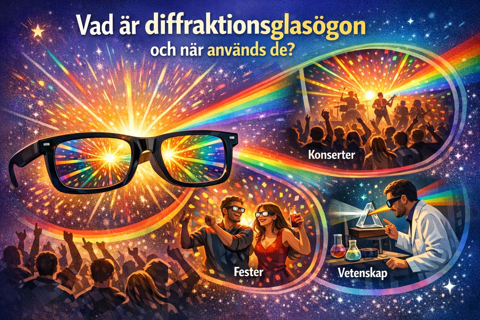 Vad är diffraktionsglasögon och när används de?