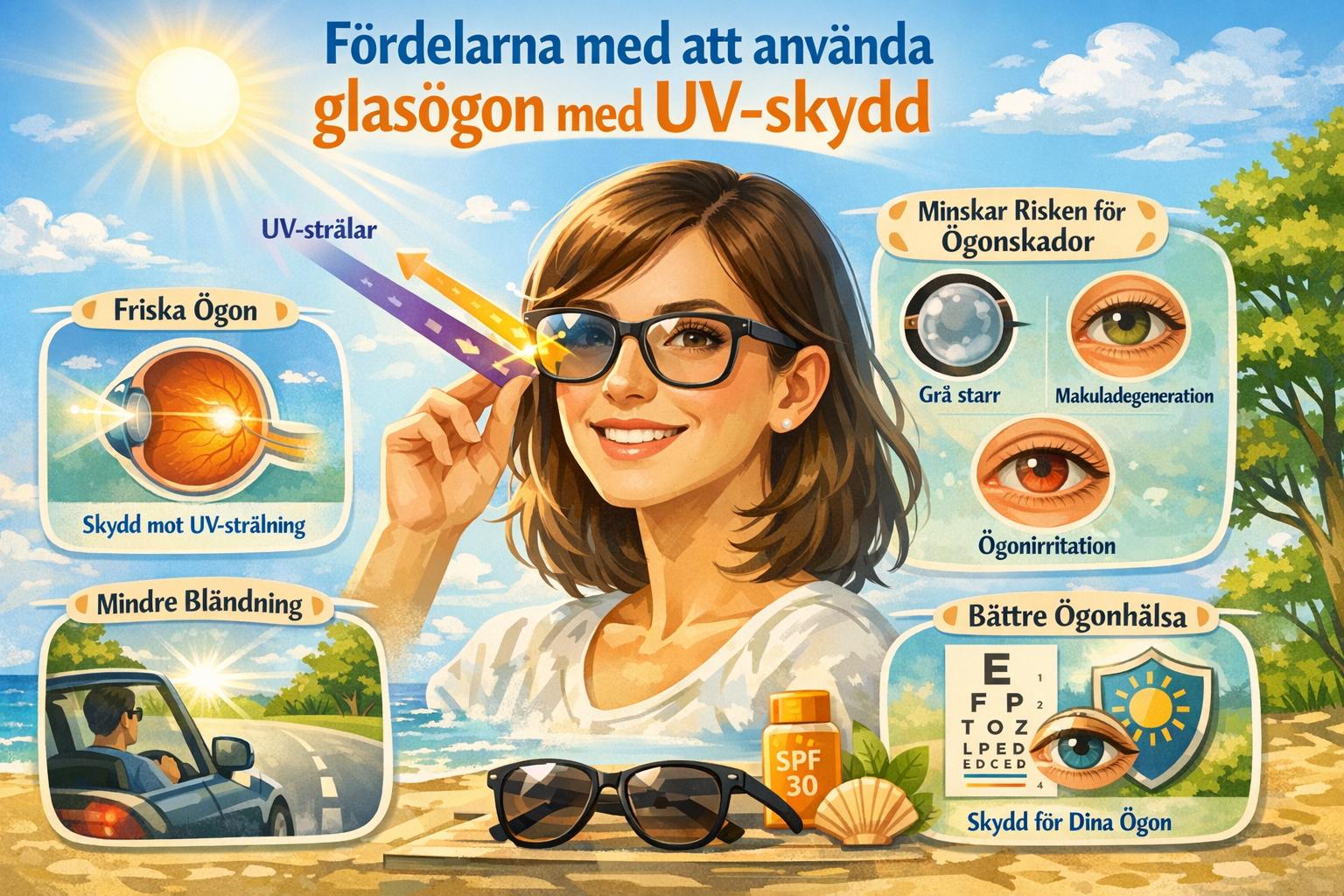 Fördelarna med att använda glasögon med UV-skydd