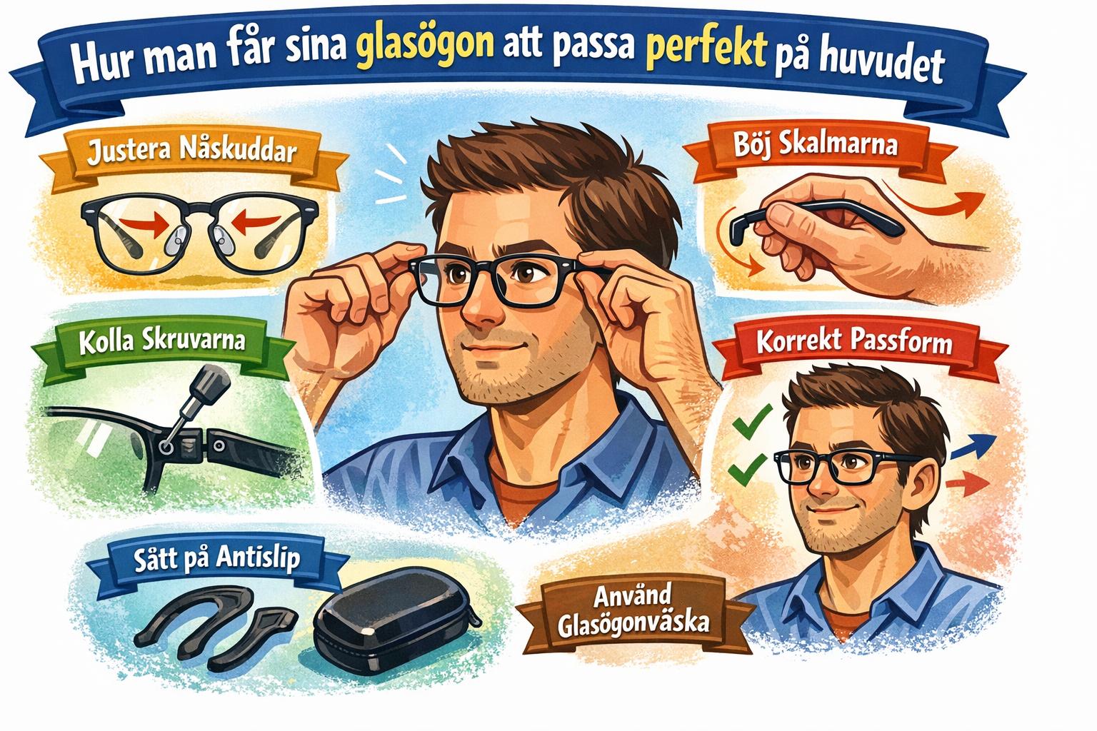 Hur man får sina glasögon att passa perfekt på huvudet