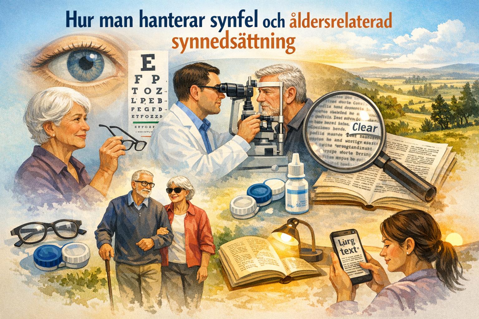 Hur man hanterar synfel och åldersrelaterad synnedsättning